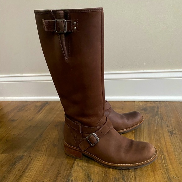 L.L. Bean Womens Brown Leather Waterproof Riding Boots Size 6 - Picture 8 of 12